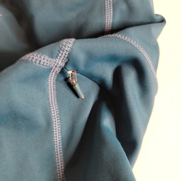 Athleta 2XS ContenderLacer Cut Leggings 7/8 Blue Green 445901-06 - Picture 9 of 10